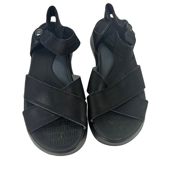 B Zees Poppy Sandals Black Comfort Size 7M - Picture 1 of 9